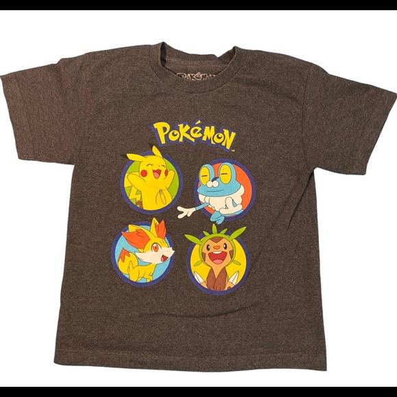 Pokemon Other - Boys Pokemon graphic tee-shirt size medium dark grey